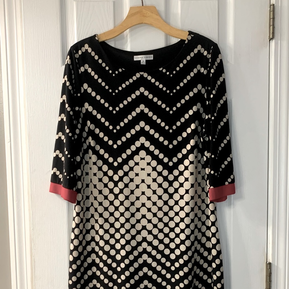 Polka Dot Red Lined Sandra Darren Dress